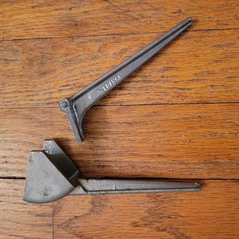 Vintage France Garlic Press‎ Silver Aluminum Manual Mincer Tool Kitchen Gift